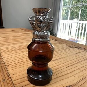 Vintage Avon The Queen Chess Piece After Shave Bottle Deep Woods